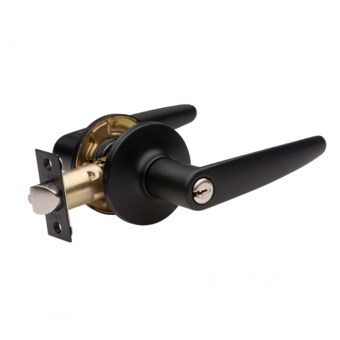 Lane Avalon Lever Entrance Set Matte Black