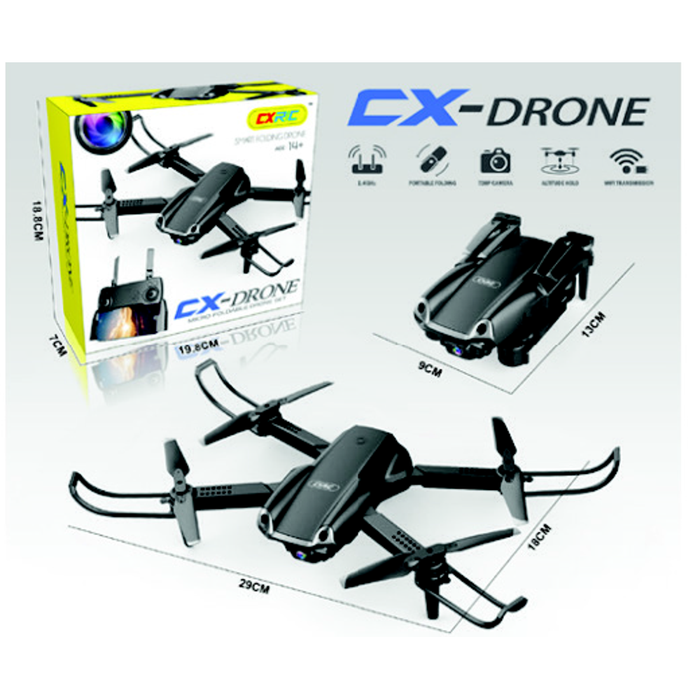 Huada Drone with Carmera 19 x 7 x 18cm