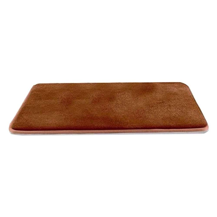 Wollaton Anti-Slip Bathroom Mat Memory Foam 500 x 800 x 10mm Coffee