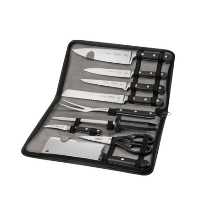 Tramontina Cutelaria Chef Knife 10pc with Bag Commercial