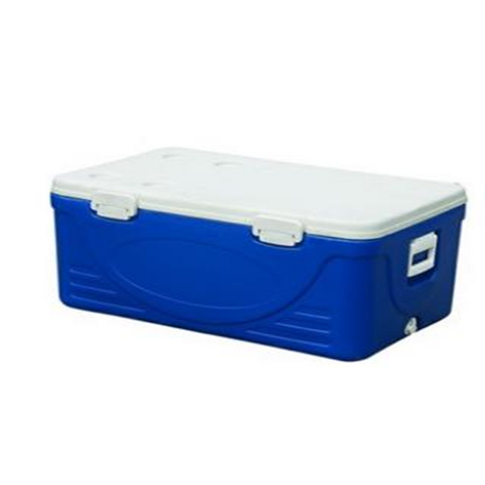 Creeper Cooler 110L with Handle White/Blue