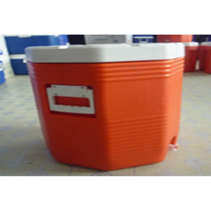 Creeper Cooler Hexagonal 40L with Handle Orange