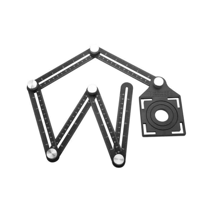 Tolsen Aluminum Alloy Multi Angle Measuring Six-Fold Ruler