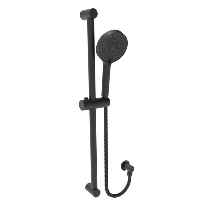 Neptune II Sliding Shower Set with Hand Shower Matt Black 685mm
