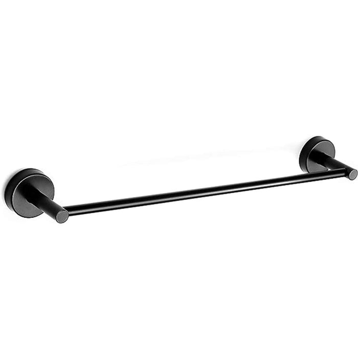 Neptune II Single Towel Rail Matt Black 560 x 71mm