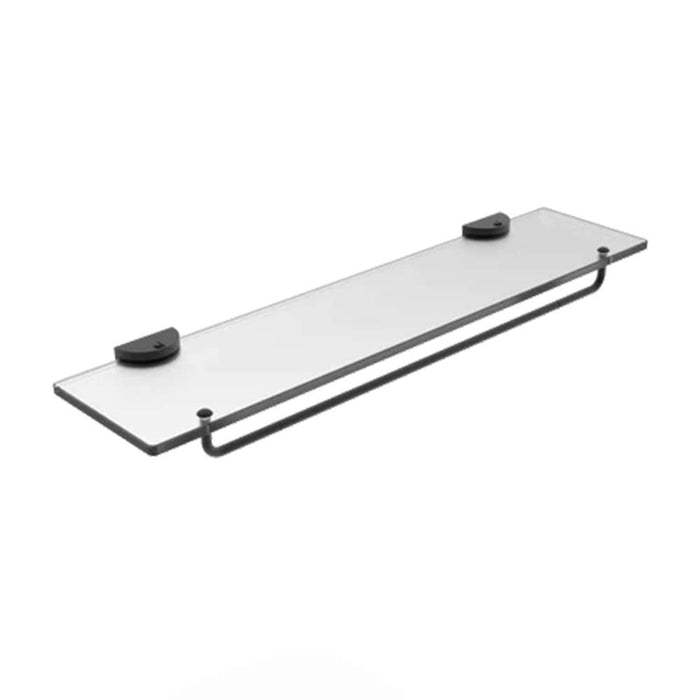 Neptune II Glass Shelf Matt Black 42.5 x 450mm