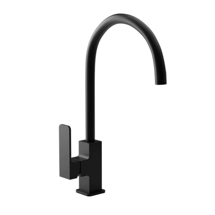 Venus II Sink Mixer Matt Black 395mm