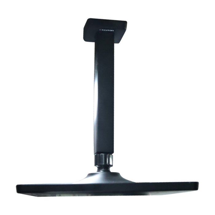 Venus II Rectangle Ceiling Shower 200 X 260mm with 200mm Arm Matt Black