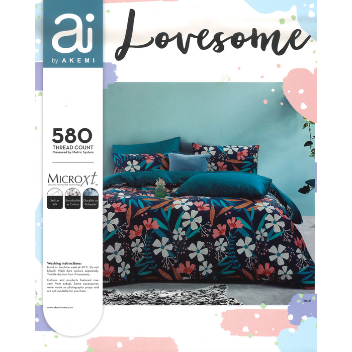 Akemi Ai Microfiber Fitted Sheet Set King Assorted Colors