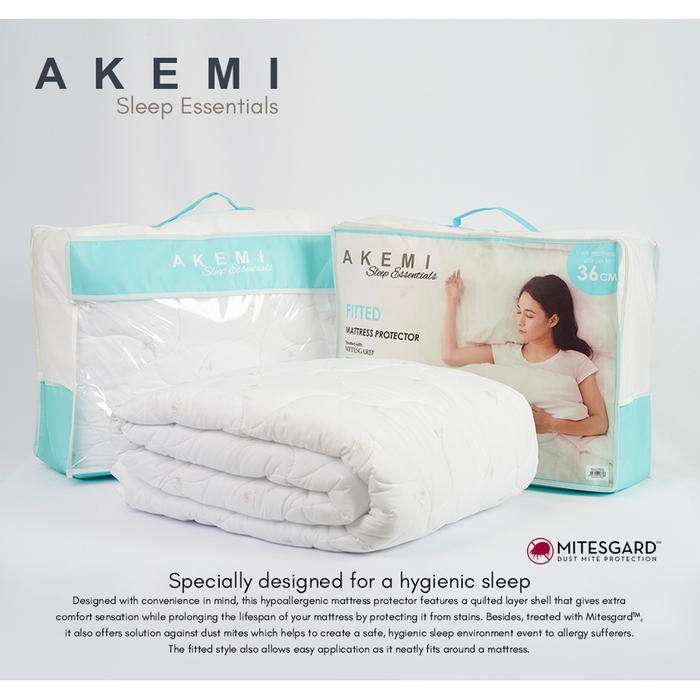 Akemi Sleep Essential Fitted Mattress Protector Double