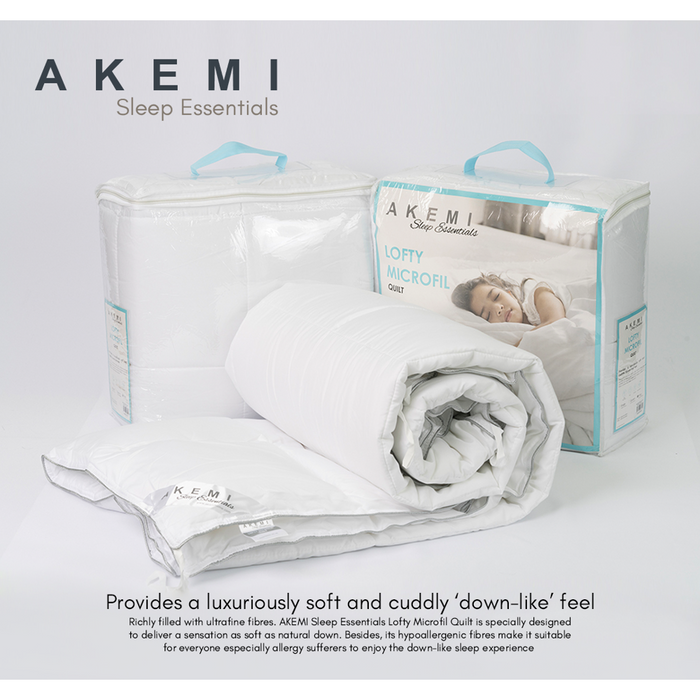 Akemi Sleep Essential Lofty Microfill Quilt Queen