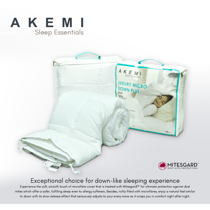 Akemi Sleep Essential Luxury Micro Down Plus Quilt Double