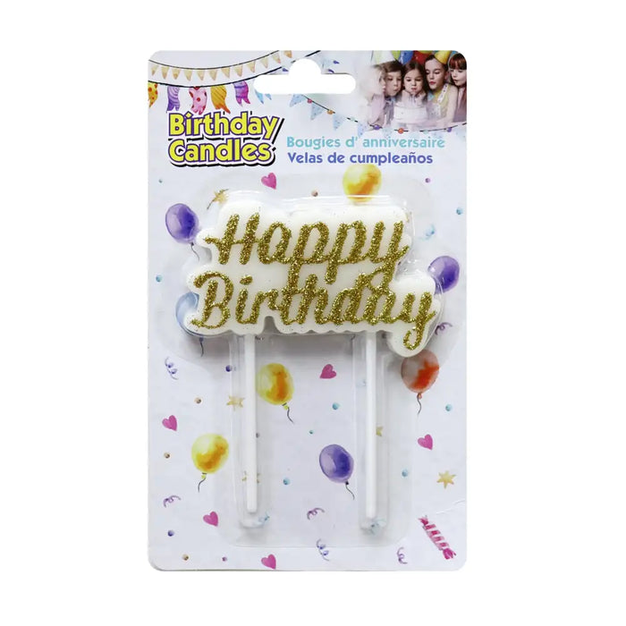 UBL Birthday Candle Gold Plaque #YA0103