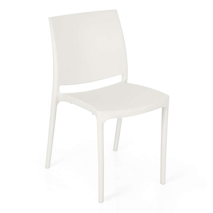 Nilkamal Novella Plastic Chair Milky White
