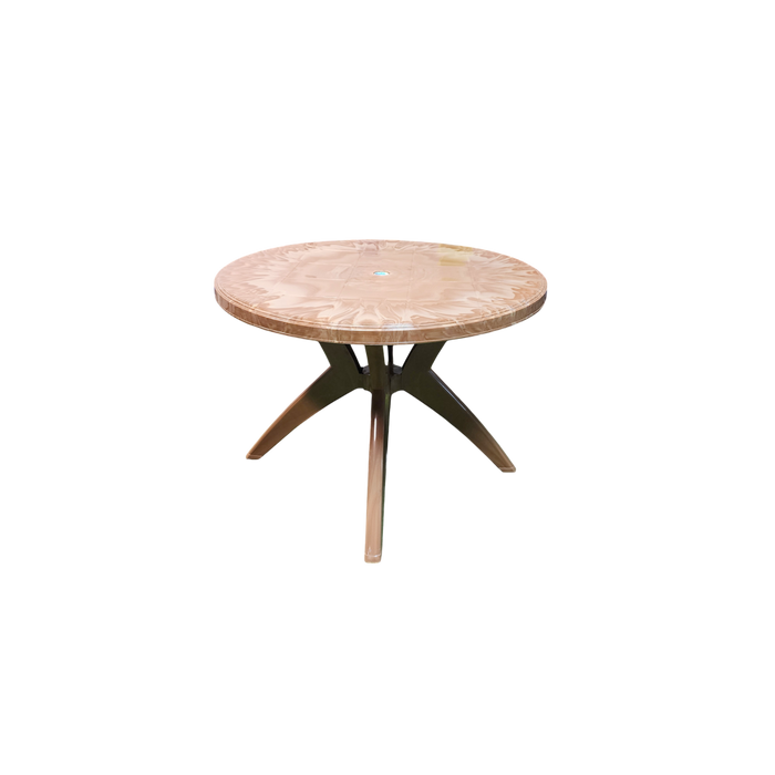 Nilkamal Meridian Plastic Table L100 x H710mm Pear Wood