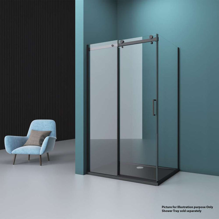 Inox Silence (2) Rectangular Shower Cubicle 1400 x 800 x 1950mm