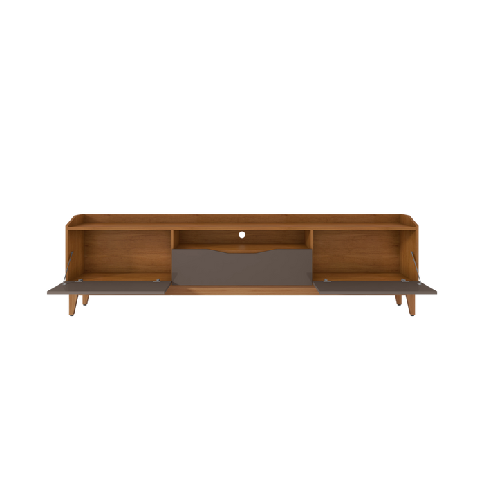 FB Ravena TV Stand L1800 x W433 x H615mm Cedar/Pearl Grey High Gloss #11065588 (No Warranty)