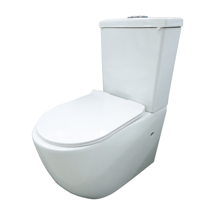 Inox Zeta Toilet Suite P-Trap White 180mm