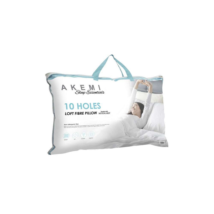 Akemi Sleep Essentials 10 Holes Loft Fibre Pillow