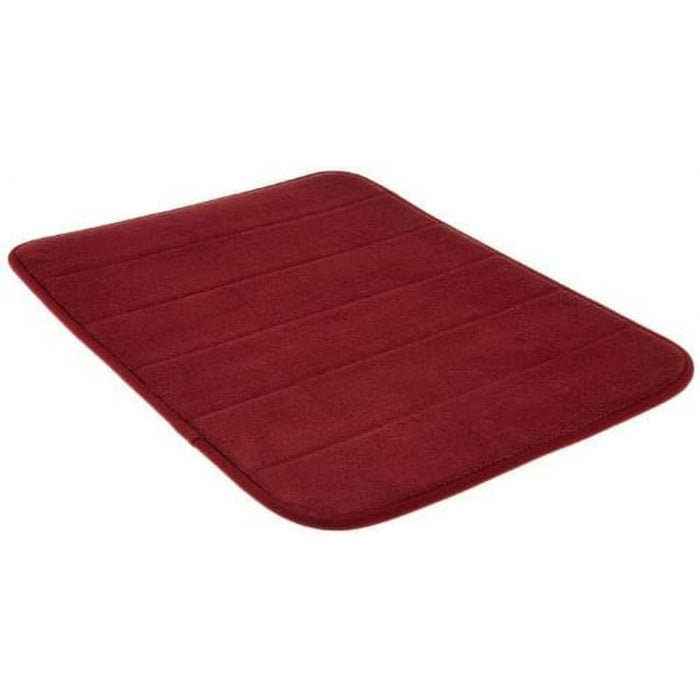 Wollaton Anti-Slip Bathroom Mat Memory Foam 500 x 800 x 10mm Red