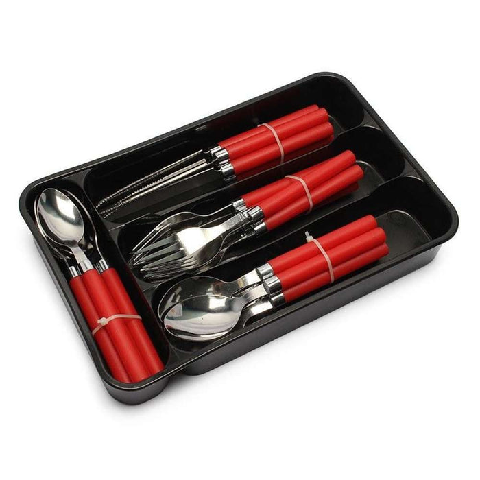 UBL Cutlery Set with Tray 24pcs #KT 0204